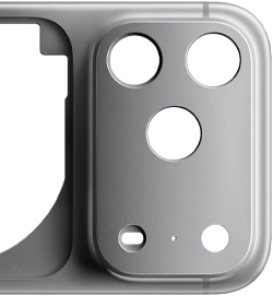 iPhone 17 Pro、背面の外観、鍛造アルミニウムUnibodyの筐体